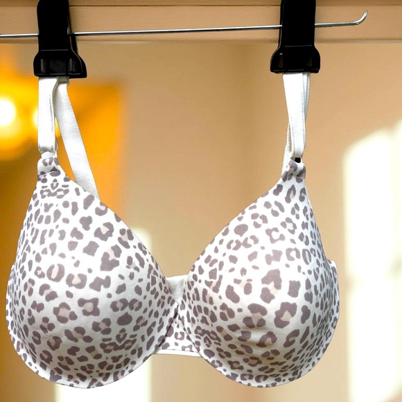 Warners Bra Leopard printed Brown & Cream 36D - Picture 1 of 5